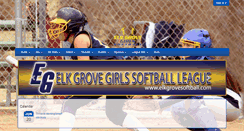 Desktop Screenshot of elkgrovesoftball.com